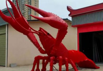 选用大型龙虾雕塑 步行街宣传雕塑 仿真摆件