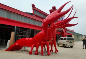 园林龙虾雕塑生产商 风景区仿真雕塑 广场小品